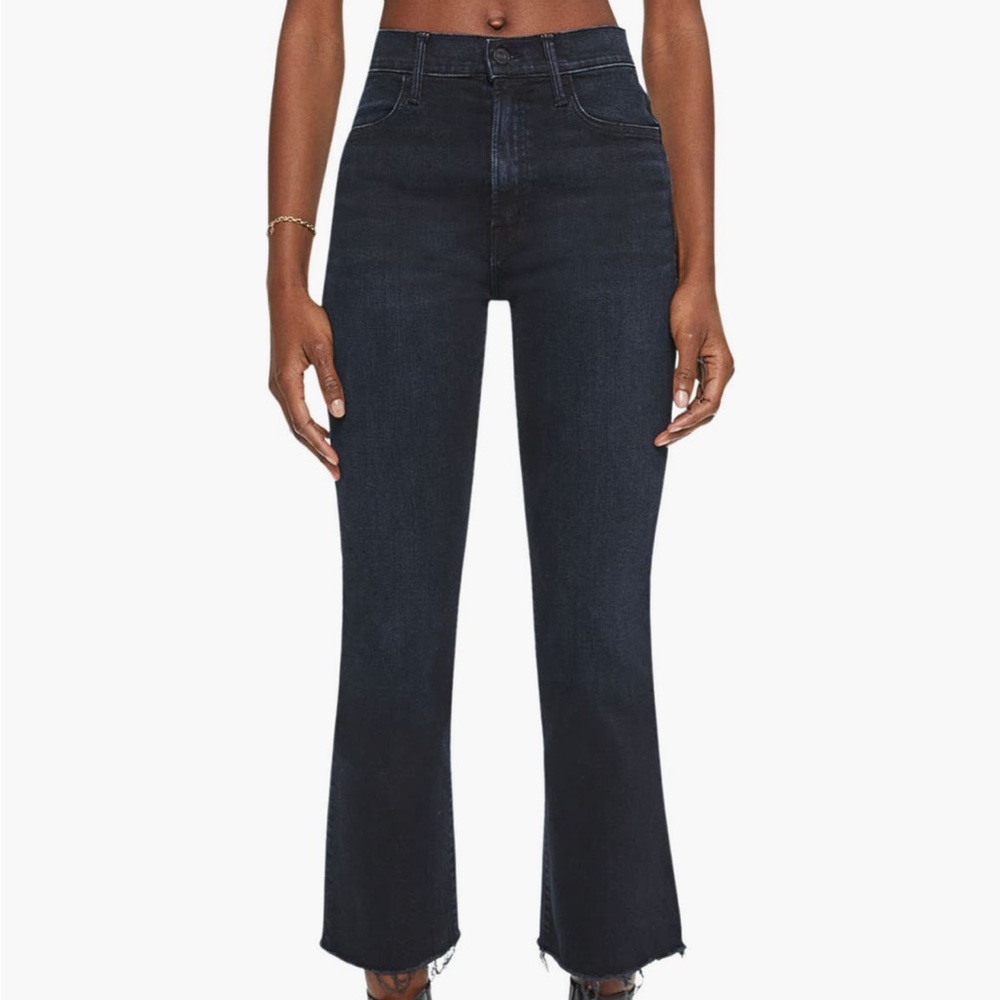Mother The Frayed High Waist Ankle Jeans